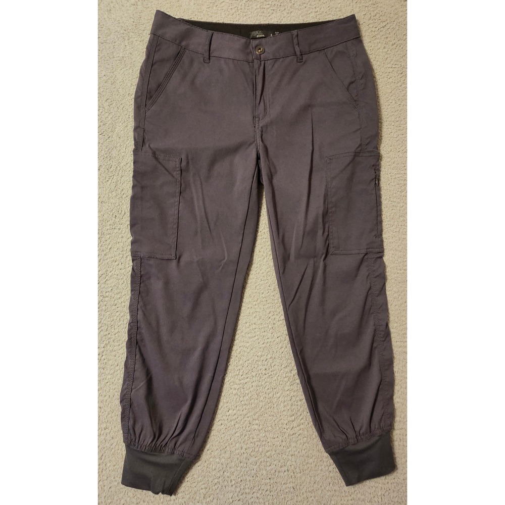 Prana Sky Canyon Jogger Pants Womens Size 8 Dark Grey Charcoal W41202115